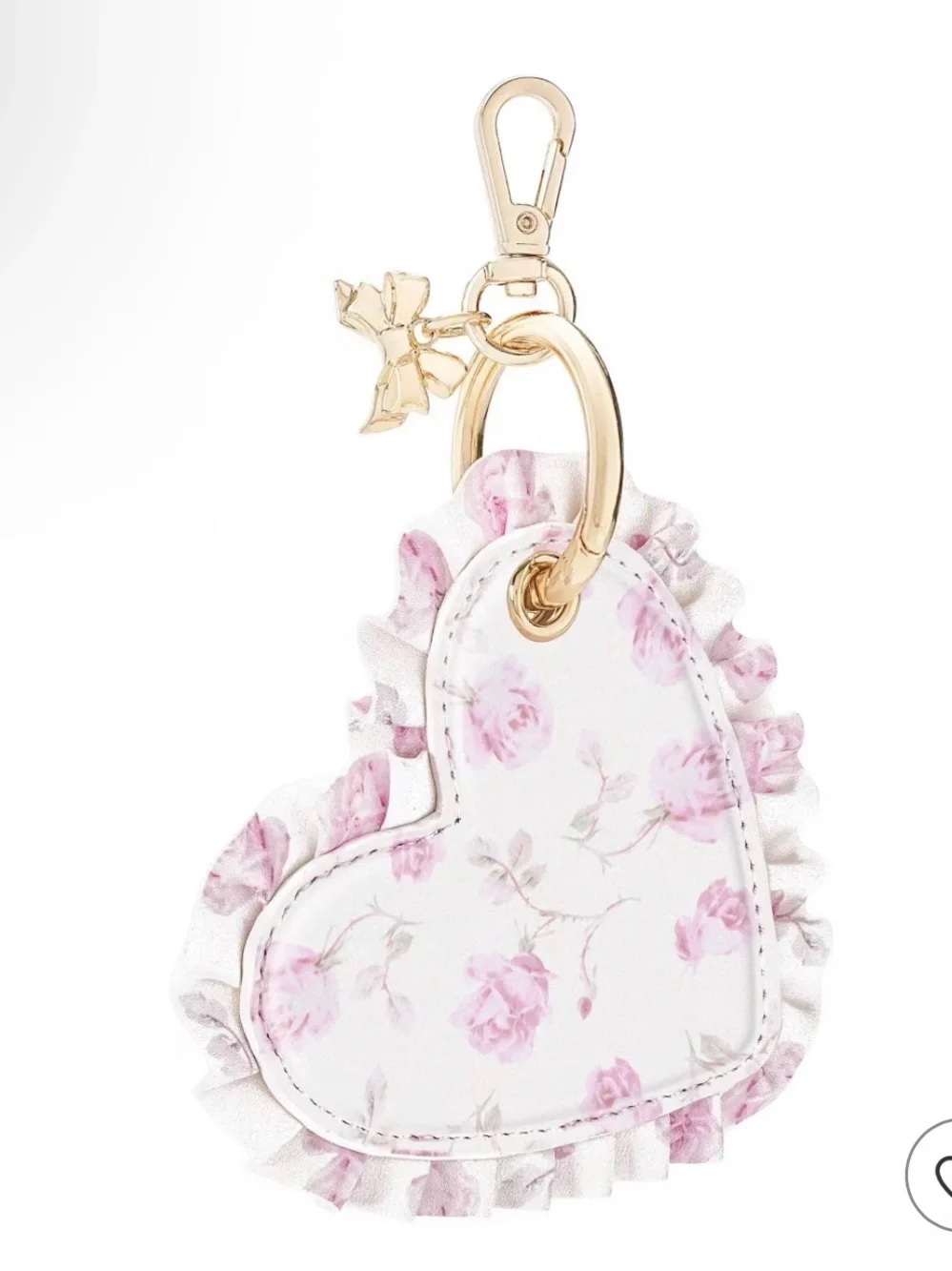 LISTING ENDS 7/12: LoveShackFancy x Target Case-Mate Ruffled Heart AirTag Charm